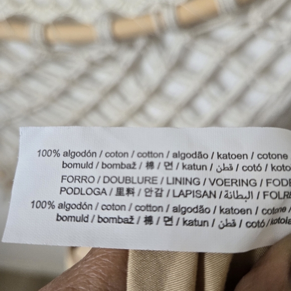 ZARA Poplin Cargo Overall Jumpsuit Tan Color Size Medium - Picture 12 of 13